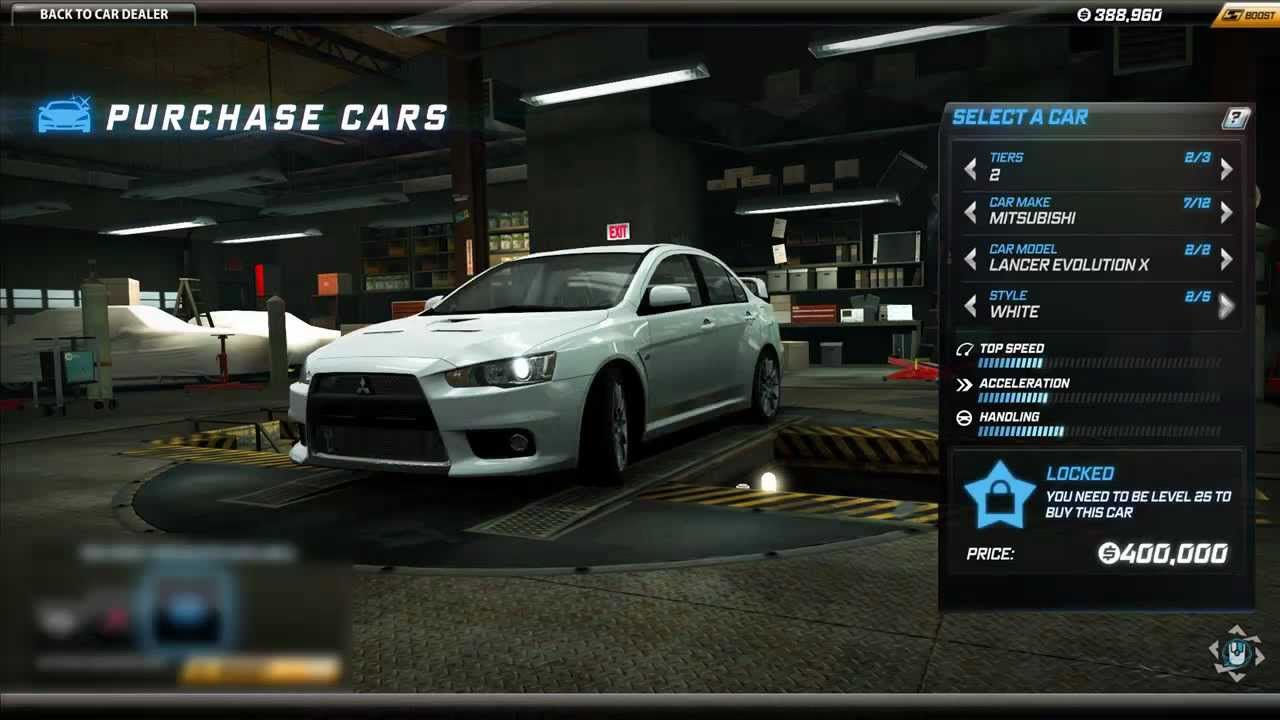 need for speed car list
